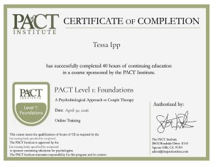 PACT Institute - Certificate of Completion